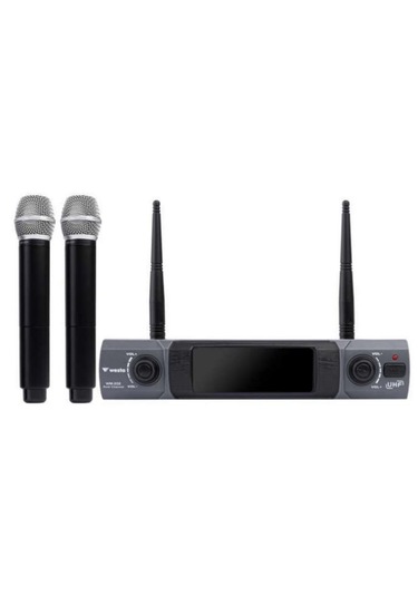 Westa Wm-202h 48 Kanal Telsiz Kablosuz Çift El Mikrofon Seti