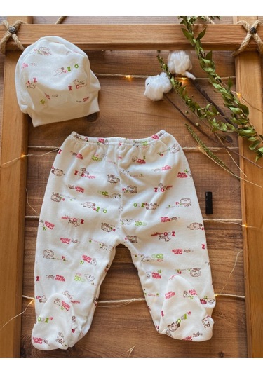 5li Ayıcıklı Hastane Çıkış Seti Ekru