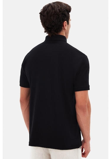 Twn Slim Fit Siyah Pike Dokulu T-shirt 4ec146011784m Siyah