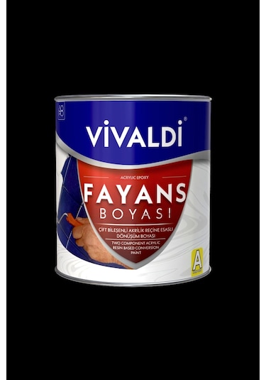 Fayans Boyası - Astar Ve Vernik Gerektirmeyen Boya - Siyah 20 L