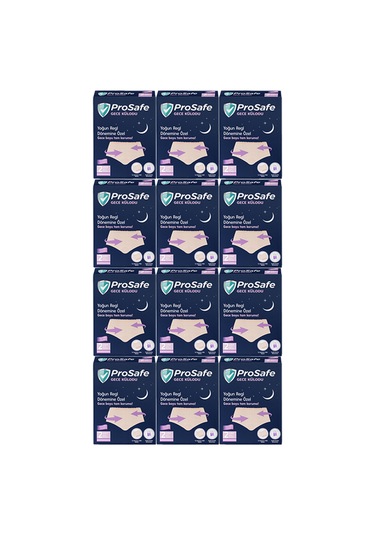 Prosafe Gece Külodu Yoğun Regl Dönemine Özel 12 Paket 24 Adet