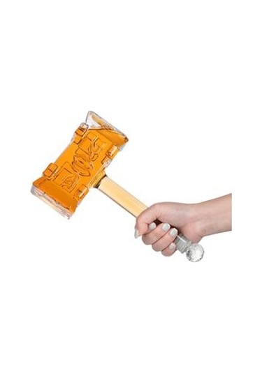 Yaratıcı Viski Dekanter 400 Ml 3d Çekiç Şeklinde Şarap Bourbon Viski Likör Şişesi Bar Dekor Için Kalça Şişeleri