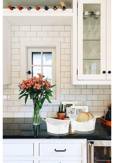 The Mia Glv0624 Ekmek Servisi Beyaz 28x17