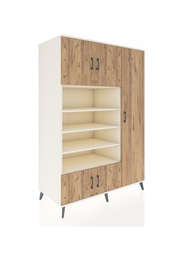 Kronos Dolap 11 Raflı 5 Kapaklı 132x59x195 Aytaşı-çam/aytaşı Aytaşı