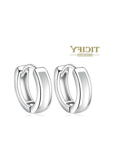 Fastbuy Personalize Beyaz Küpeler: Siyah Beyaz Kulak Takıları - Avrupa Ve Amerikan Trendler Beyaz