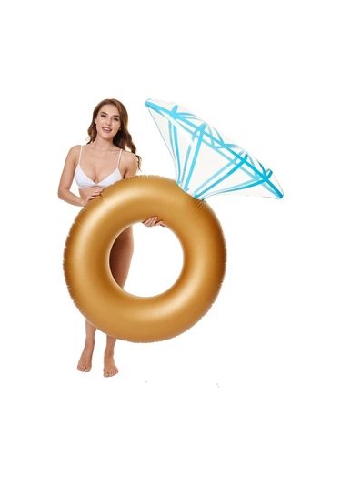 Şişme Yüzen Yüzme Havuzu Şamandıra Elmas Yüzme Simidi Havuz Mat