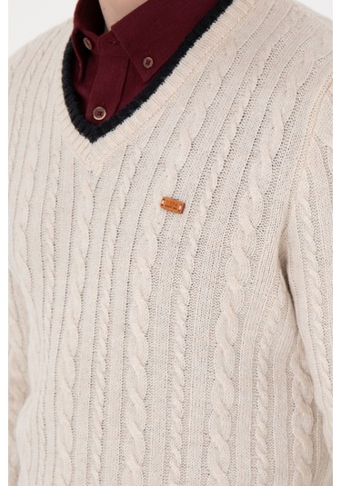 U.s. Polo Assn. Erkek Taş Kazak /triko 50297083-vr049 TAŞ Taş