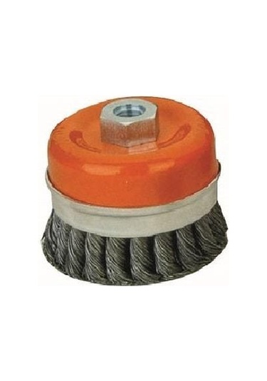 Leo Burgulu Çanak Tel Fırça . Çelik Kuşaklı 100 Mm