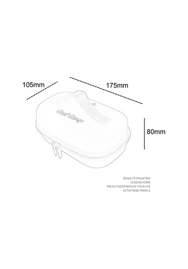 Teltree Eva Malzeme Picnic Yemek Kutusu Çantası - Dayanıklı, Taşınabilir, 800ml Kapasiteli防撞depolama Çantası Siyah