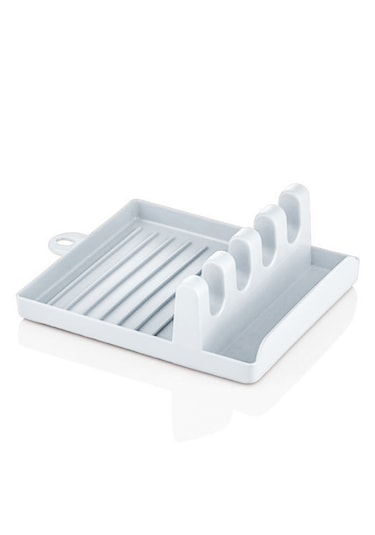 Porsima Org-85-1 Kaşık Ve Kapak Tutucu Kaşık Kepçe Altlığı Gri