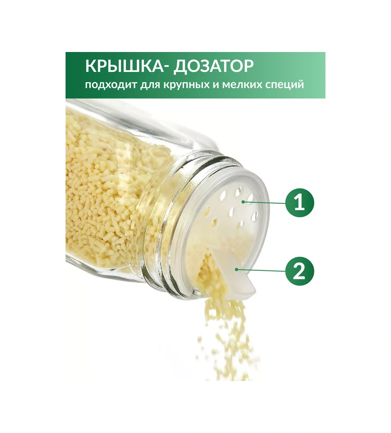 Shiny Kitchen Baharatlar Ve Soslar İçin Cam Kavanozlar 12 Adet. 165766451 Beyaz