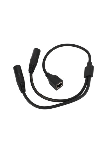Tenfowee Dmx Sinyal Kablosu, 2 Xlr Erkekden Rj45 Dişeye, Sahne/stüdyo Işık Kontrolü İçin, 0.5m, 22 Awg Bakır Teli İle Dayanıklı