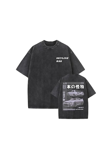 Dshztooma Vintage Kısa Kollu Anime Drift Ae86 Yarış Araba T-shirt Takumi Fujiwara Jdmroyal Blueerkek Royal Blue