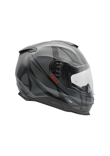 Nexx Y.100 B-Side Kapalı Kask Gri Mat Siyah