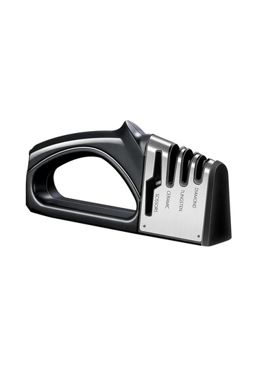 Suofeng Ev Ve Dışarıda Kullanım İçin El İle Çelik Bıçaklarını Hızlı Ve Keskin Hale Getiren Çok Fonksiyonlu Taşınabilir Tasarım Aparatı Siyah, Dörtlü Diğer