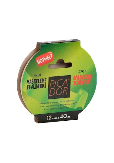 Picador Maskeleme Bandı Askılı Hotmelt 12x40 M