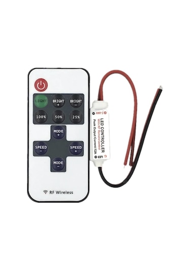 Rf Uzaktan Kumandalı Şerit Led Dimmer Led Işık Kontrolü 12V/24V (491312664)