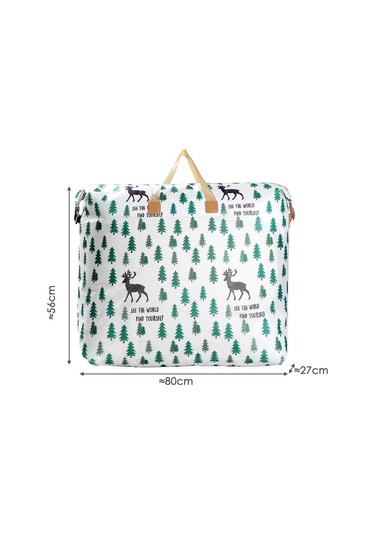 Sones Giysi Yorgan Saklama Çantası Büyük Kapasiteli Su Geçirmez Nem Geçirmez Taşınma Bagaj Çantası, Stil: 120l Ekstra Büyük Elk Diğer