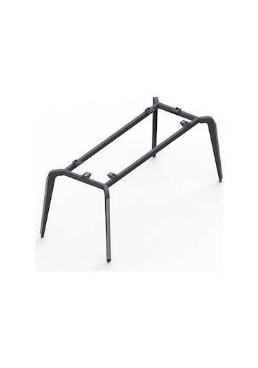 Api Design Trapper Metal Ofis Çalışma Masa Ayağı Ahşap-cam-mermer İçin Uygun Siyah