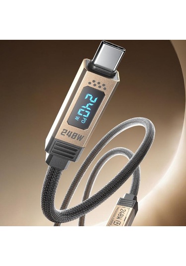 Wk Wdc-49 240w Tip-c Tip-c Ladon 4 Yüksek Hızlı Veri Kablosu, Uzunluğu: 1.2m Siyah