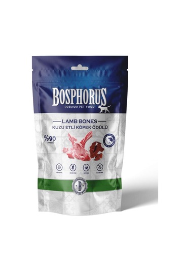 Bosphorus Kuzu Etli Kemik Şeklinde Köpek Ödülü 80 G