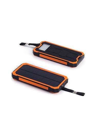 Novahub 20000mah Güneş Enerjili Şarj Cihazı, Çift Usb, Led Fener, Dış Mekan Kullanımı İçin Mükemmel