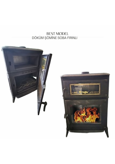 Döküm Şömine Soba Fırınlı