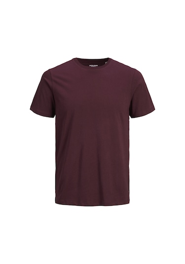 Jack & Jones Bisiklet Yaka Basic Tisört-Organic 12156101 Port Royale Bordo Jack & Jones Bisiklet Yaka Basic Tisört-Organic 12156101 Port Royale Bordo