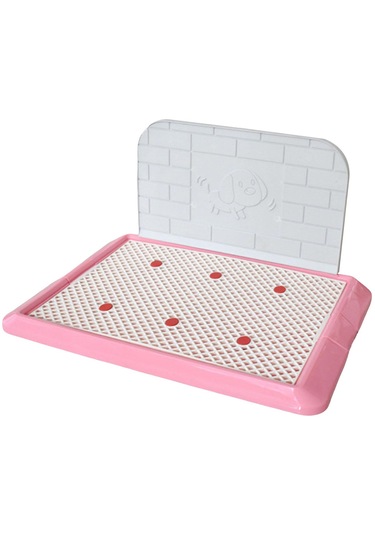 Homyl Pet Çöp Tepsisi Köpekler Lazımlık Tuvalet Pembe