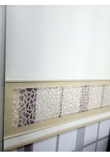 Yeni Nesil Çift Renk Lazer Stor Perde Mat Kalın Kumaşlı Renk Seçenekli Beyaz-sütlü Kahve