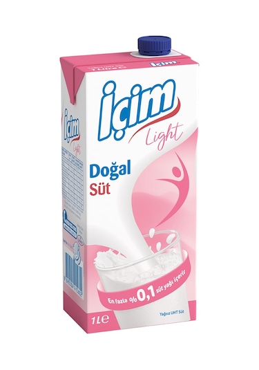 İçim Light Süt 1 Lt X 6 Adet