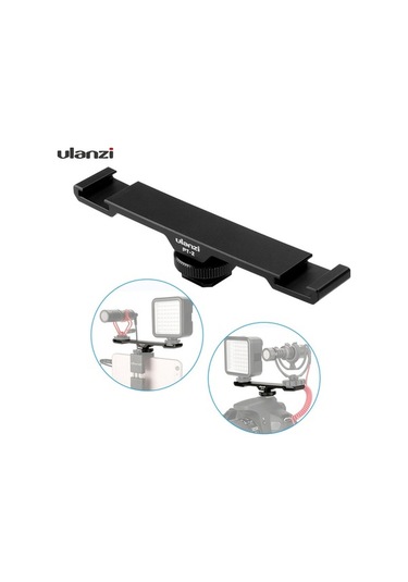 Novahub Profesyonel Video Montaj Kolu: Ulanzi Pt-2 Çift Başlı Sıcak Ayakkabı Yuvası