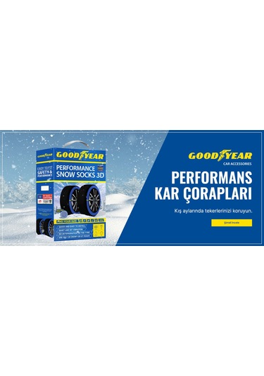 Goodyear Kar Çorabı, A+ Kalite Yüksek Performanslı Kar Zinciri