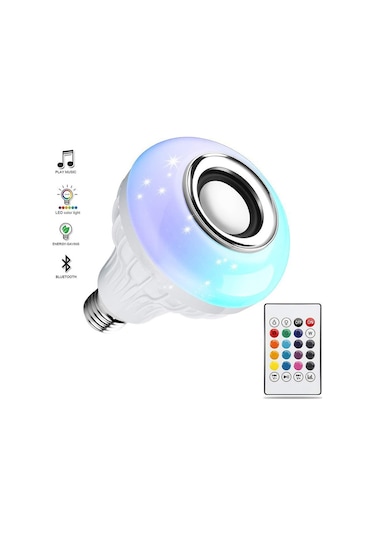 Bluetooth Hoparlör Akıllı Led Ampul Lamba