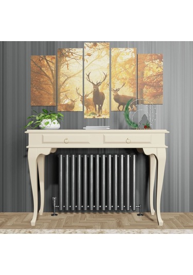 Roys Ahşap 120 Cm Krem Çekmeceli Petek Üstü Yüksek  Dresuar Krem