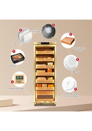 Raching Elektronik Puro Dolabı Gold Mon2800a