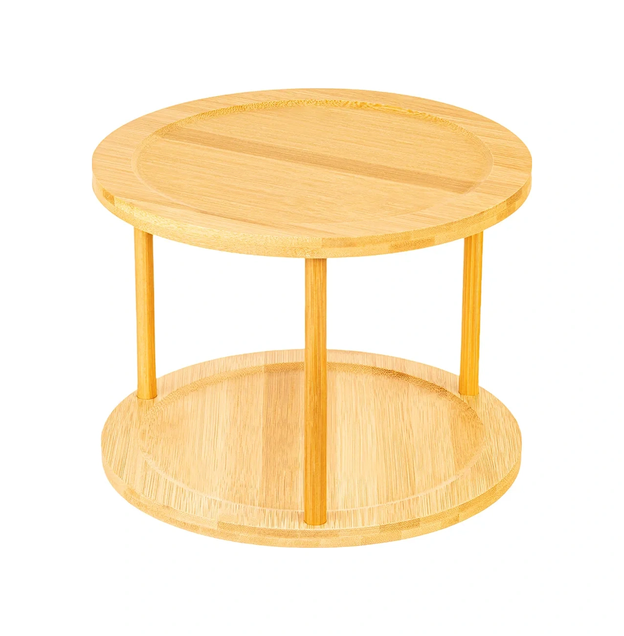 Elan Gallery 2 Seviyeli Döner Stand, 24,5x24,5x19,5 Cm 150813940 Açık Kahverengi