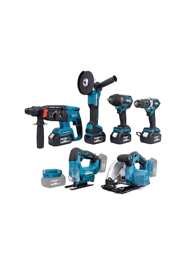 Dawreek MK800 Powerbank + Hilti + Spiral + Somun Sıkma + 13 MM Mandren + Dekupaj + Sunta Kesme Makinesi Seti