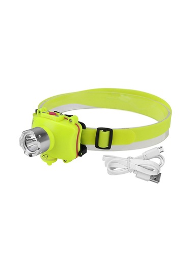 Dalış Kafası Işık Lambası Su Geçirmez 4 Mod Yüzme Led El Feneri Siyah