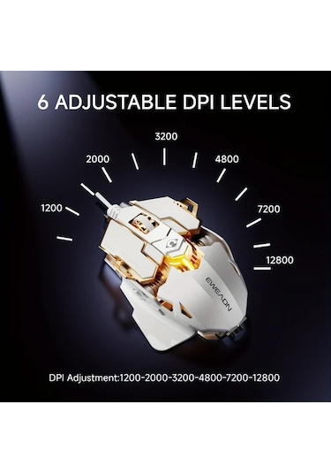 Willowhaven Eweadn G5 Sesli Oyun Faresi 8 Butonlu Metal Mekanik Kablolu Usb Makro Diğer