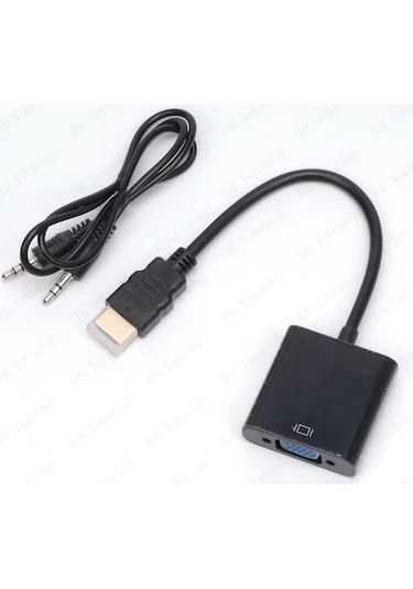 Hdmı To Vga Ses Destekli Hdmı Giriş Vga Çıkış Dönüştürücü
