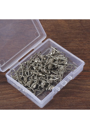 Xiyyadms Balıkçılık Pivoting Snap Pinleri 25 Adet - 0 Numara, Bakır Ve Paslanmaz Çelik, Tersine Çevirme Engeli, Dayanıklı Ve Korozyona Dayanıklı