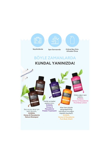 Kundal Travel Kit White Musk Saç & Vücut Seyahat Bakım Seti