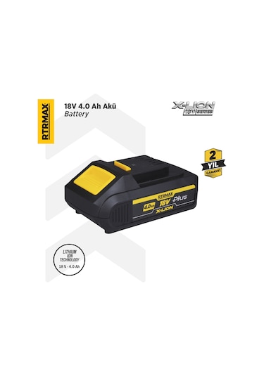 Rtrmax RTX1804P X-Lion Plus Akü Yedek Batarya 4.0 Ah
