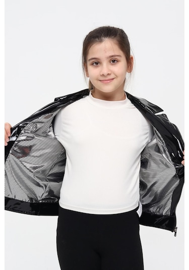 Benitto Kids Kız Çocuk Deri Ceket 51262-rugan