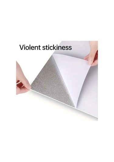 Büro Ev Ofis Dekoru İçin 30x30cm Mermer Desenli Antrasit Duvar Sticker Diğer