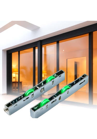 Ayrıntıshop Sürgülü Sürme Pencere Cam Balkon Eşikli Alt Teker Krom