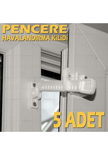Pencere Havalandırma Mandalı Kolu 12 Kademe 5 Adetli Bj031