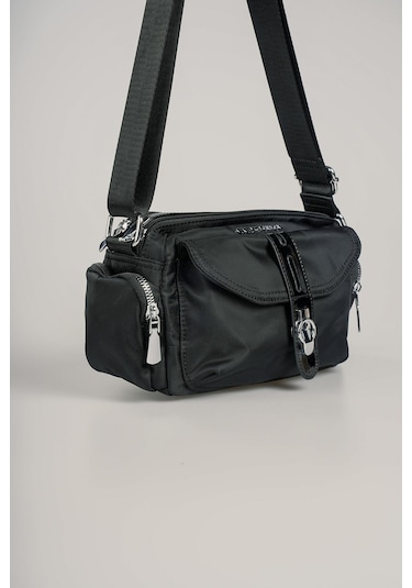 Ççs Kadın 17888 Omuz Çantası Siyah-bej Siyah - Bej