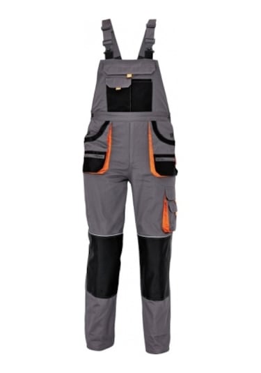 Cerva Carbl Be Bahçıvan Tulum Gri-Siyah